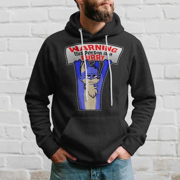 Achtung Das Person Ist Ein Furry Idea Fursona Hoodie Geschenke für Ihn