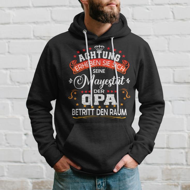 Achtung Seine Majestät Der Opaatertagsgeschenk Spruch Kapuzenpullover Geschenke für Ihn