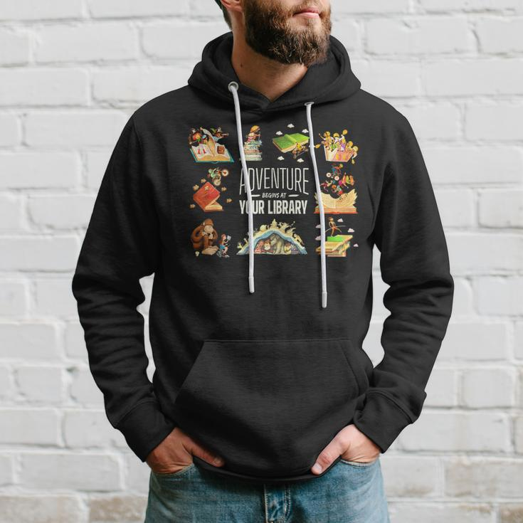 Adventure Begins At Your Library Summer Reading 2024 Hoodie Gifts for Him