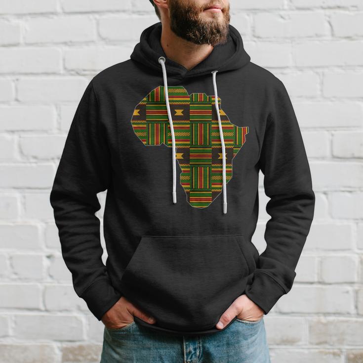Africa Map Kente Pattern Green African Ghana Style Ankara Hoodie ...