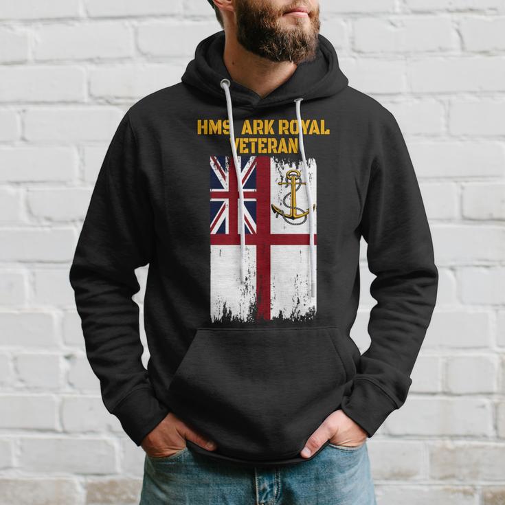 Aircraft Carrier Hms Ark Royal R07 Veterans Day Father's Day Hoodie Gifts for Him