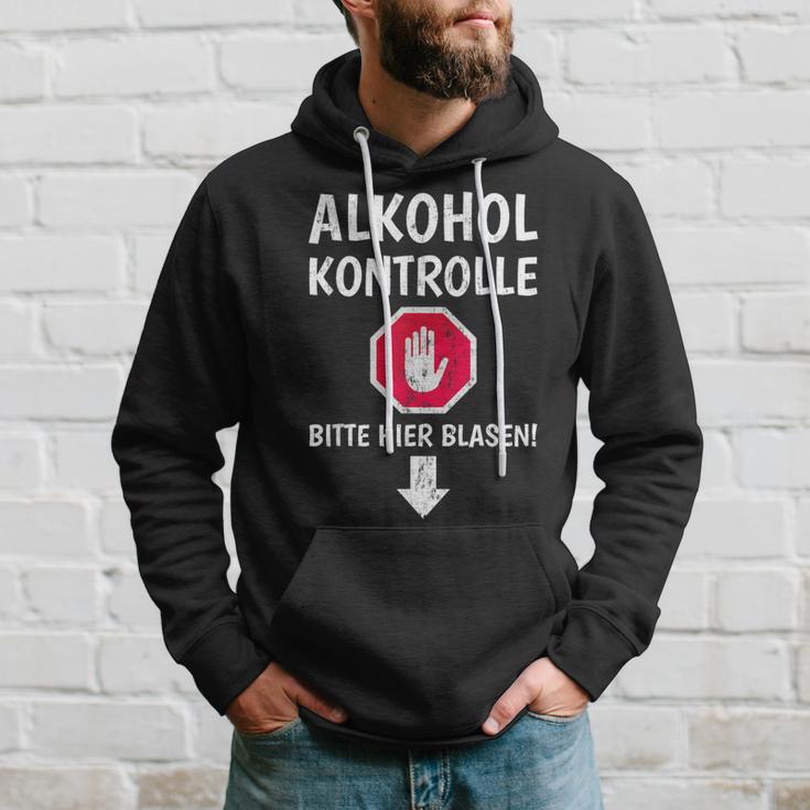 Alcohol Control Bitte Hier Blasen Alcohol Als Sauf Kapuzenpullover Geschenke für Ihn