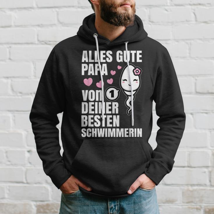 Alles Gute Papa Wünscht Dir Dein Beste Schwimmerin Father's Day S Kapuzenpullover Geschenke für Ihn