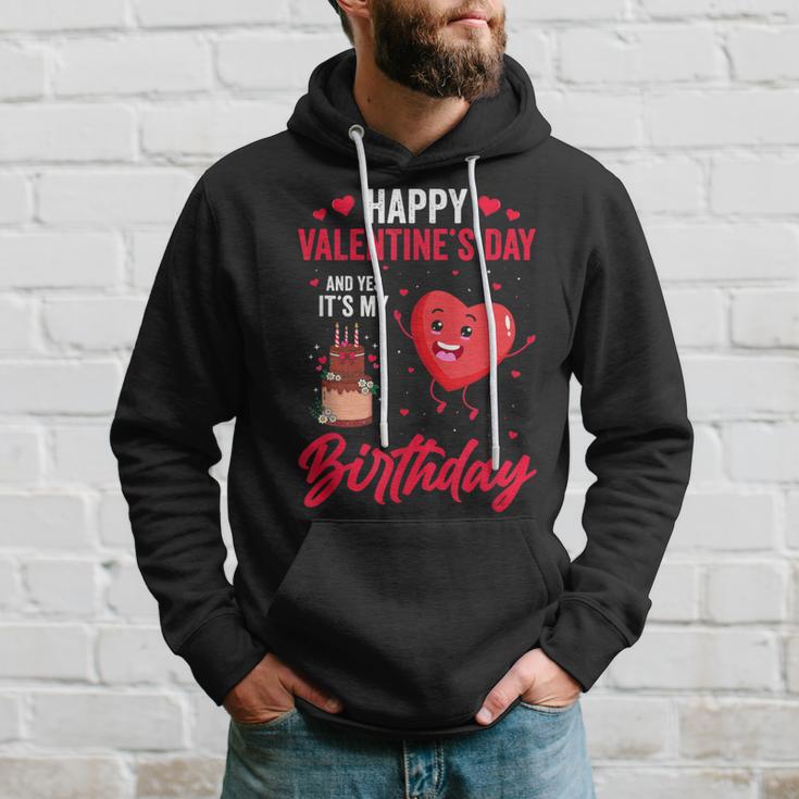 Alles Gute Zumalentinstag & Ja Es Ist Mein Geburtstagsges Hoodie Geschenke für Ihn