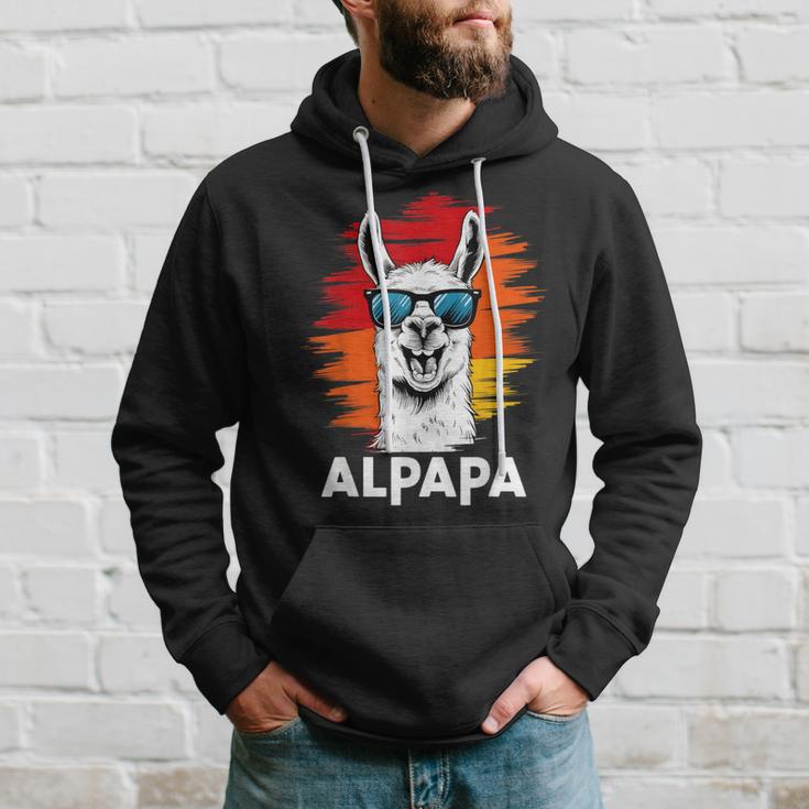 Alpapa Alpaka Lama Fan Liebhaber Dad Frischgebackenerater Kapuzenpullover Geschenke für Ihn