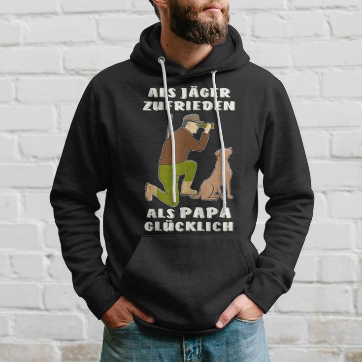 Als Jäger Satisfaction Als Papa Glücklich Hunting Hunter Kapuzenpullover Geschenke für Ihn