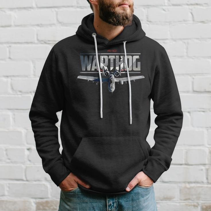 American Military Airplane Warthog Pilot Hoodie Gifts for Him