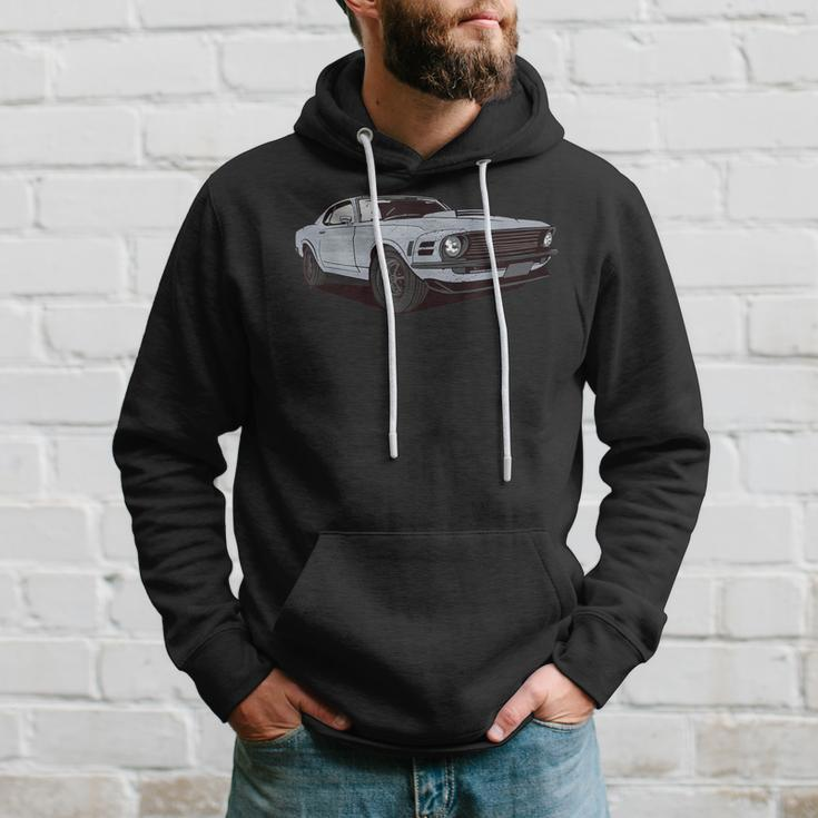 American Muscle Car Stock Vintage Distressed Front End View Hoodie Gifts for Him
