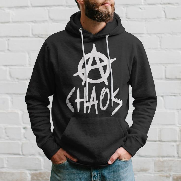 Anarchy Sign Chaos Punk Rock Anarchy Hoodie Geschenke für Ihn