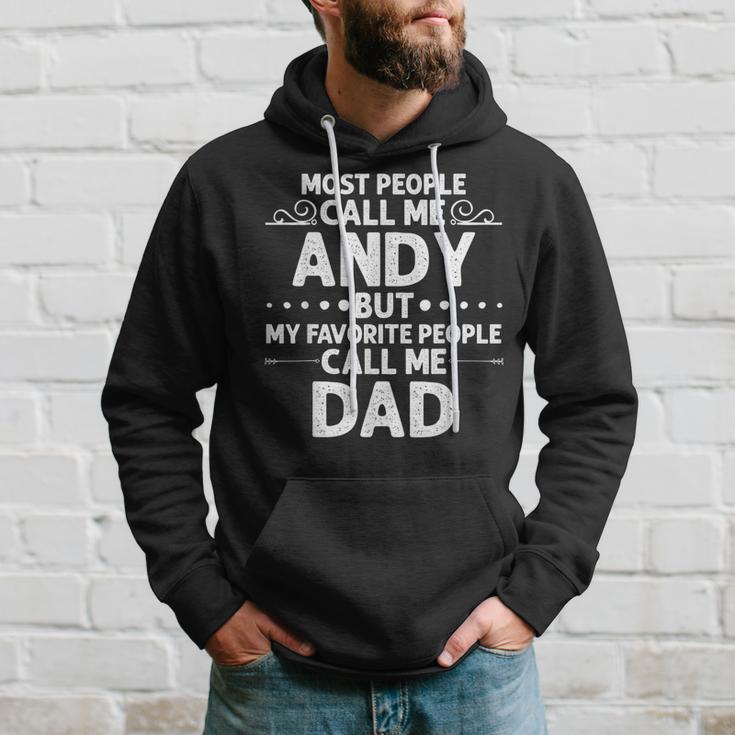 Andy Geschenk Name Lustigeratertag Personalisiert Männer Papa Kapuzenpullover Geschenke für Ihn