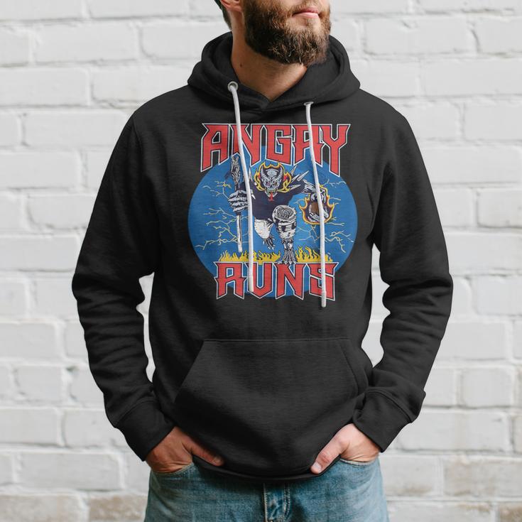 Angry Runs Good Morning Football Sport Lover Vintage Hoodie Gifts for Him