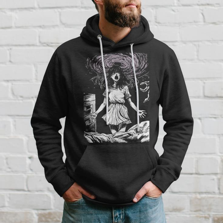 Anime Manga Horror Retro 80S 90S Grunge Aesthetic Goth Hoodie Gifts for Him