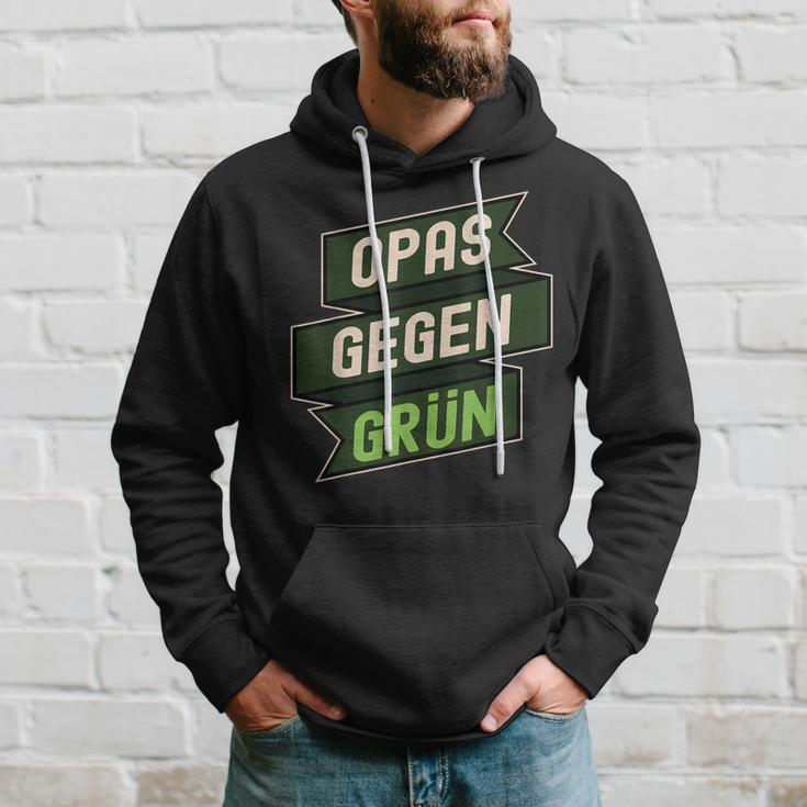 Anti Grünen Spruch Nein Danke Opas Gegen Grün Hoodie Geschenke für Ihn