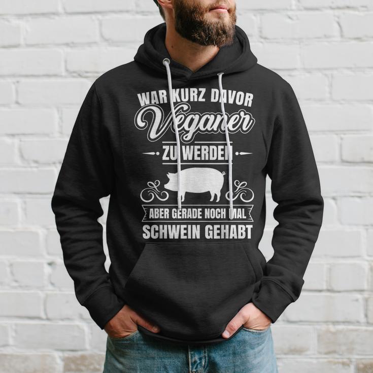 Anti-Vegan Saying Pig Gehabt Fleischfresser Hoodie Geschenke für Ihn