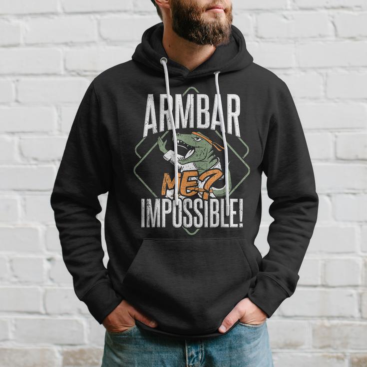 Armbar Me Impossible Strong Dinosaur Hoodie Gifts for Him