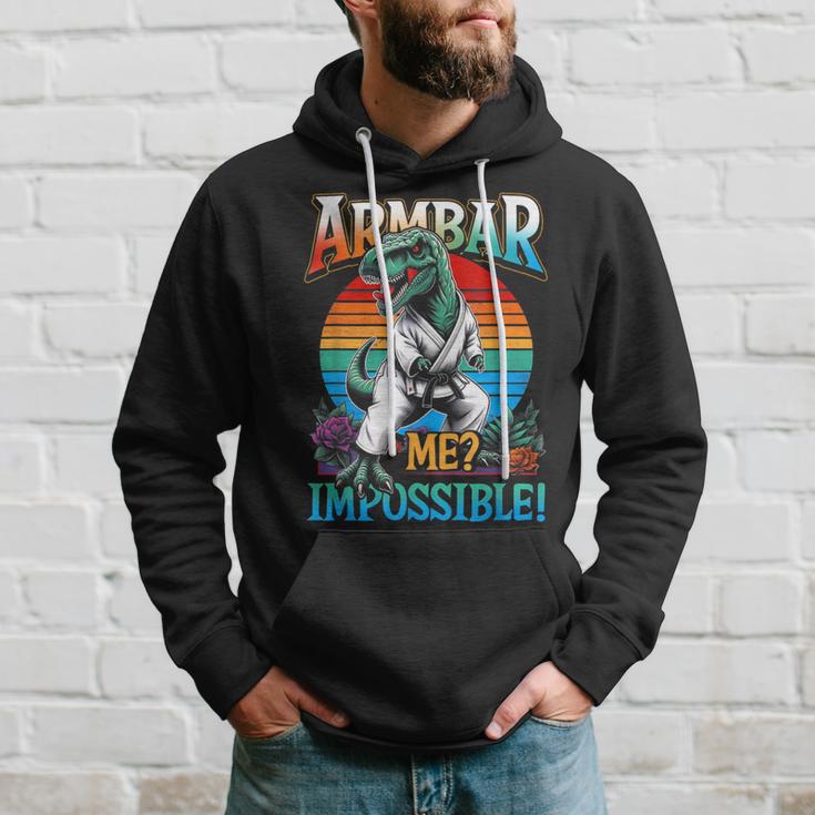 Armbar Me ImpossibleRex Dinosaur Jiujitsu Bjj Hoodie Gifts for Him