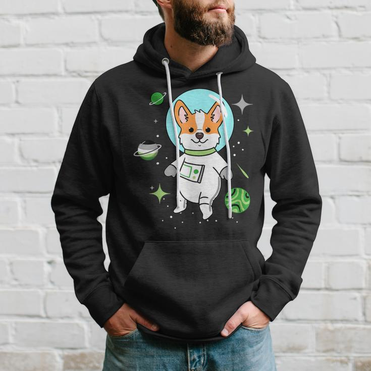 Aromantic Corgi In Space Aromantic Pride Hoodie Gifts for Him