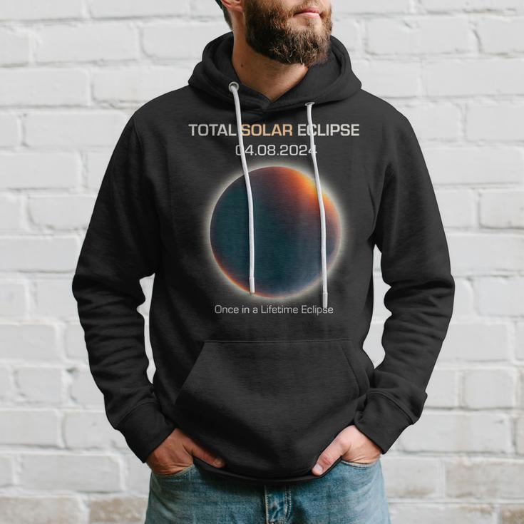 Astronomy Once In A Lifetime Eclipse Minimalistic Solar Ecli Hoodie Gifts for Him