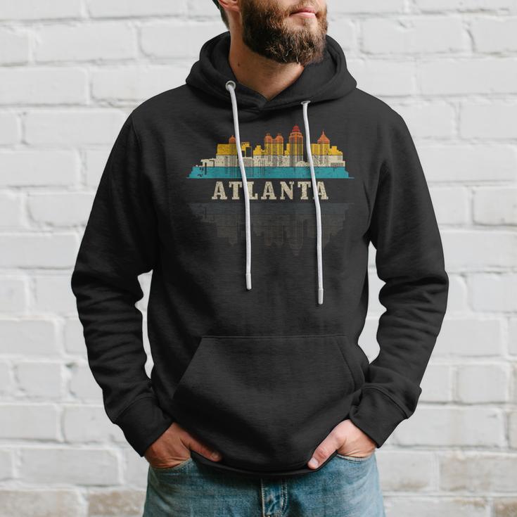 Atlanta Skyline Georgia Atl Vintage Pride Retro Hoodie Gifts for Him