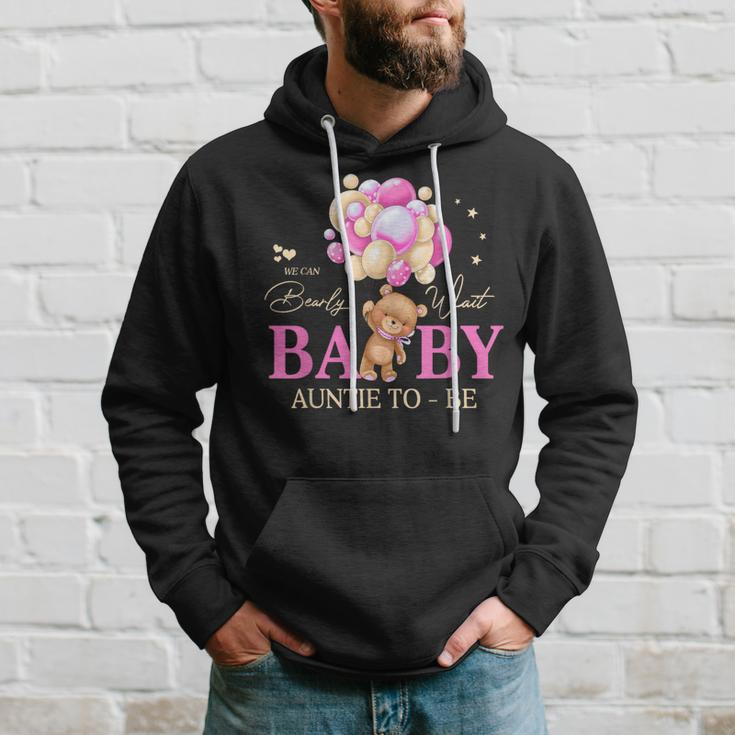 Auntie We Can Bearly Wait Baby Shower Bear Family Matching Hoodie Gifts for Him