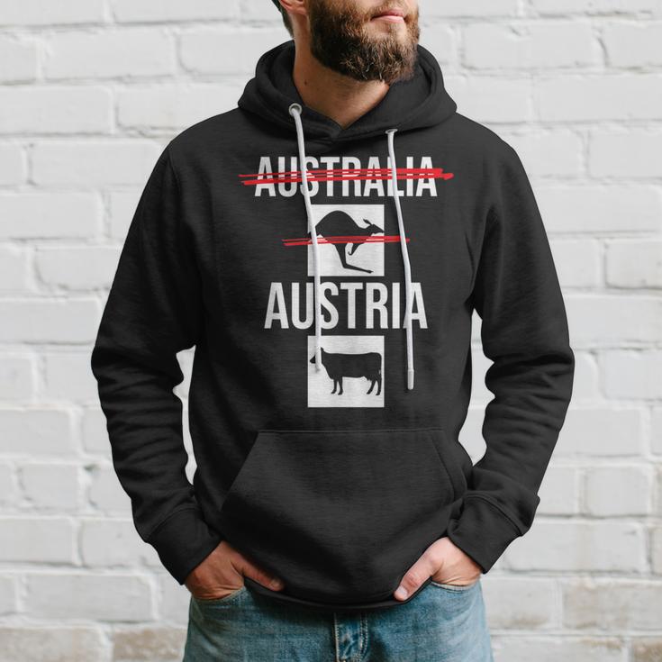 Austria Nicht Australia Österreich Kuh Nicht Känguru Hoodie Geschenke für Ihn