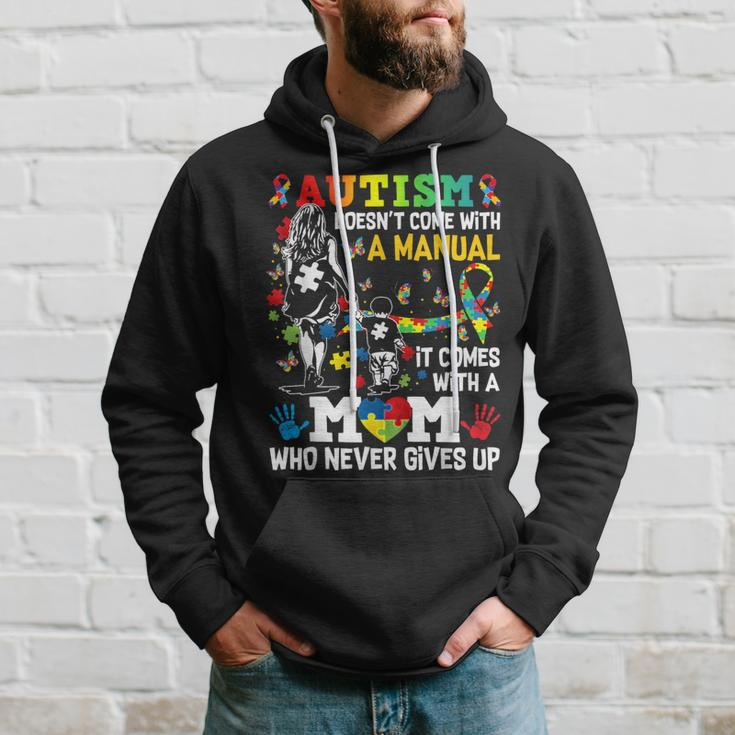 Autism Awareness 2024 Doesn't Come With A Manual Autism Mom Hoodie Gifts for Him