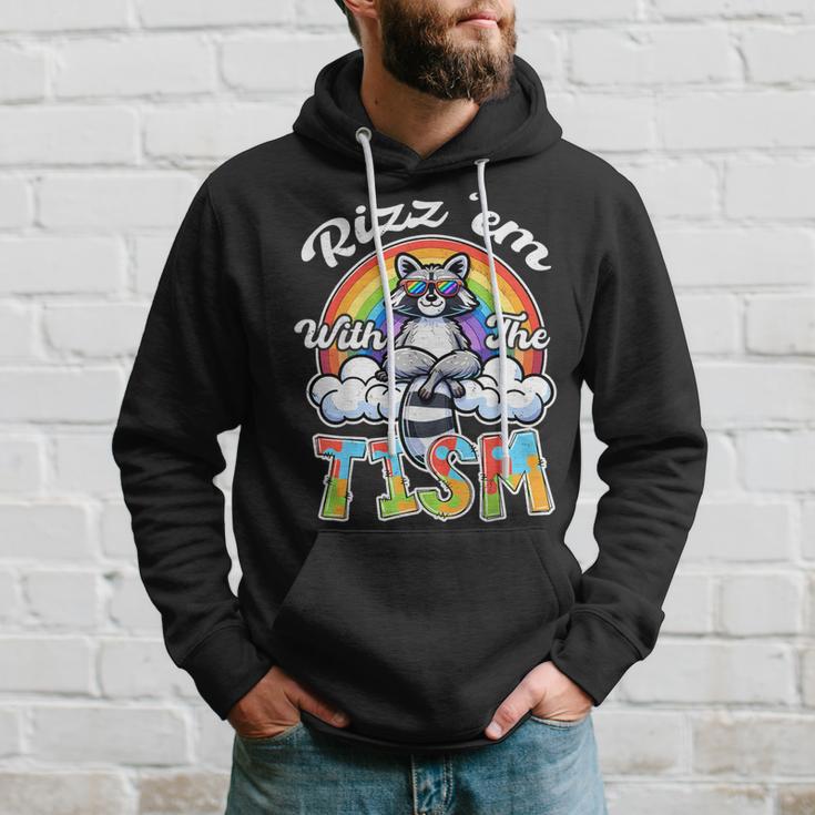 Autism Rizz Em With The Tism Meme Autistic Racoon Hoodie Gifts for Him