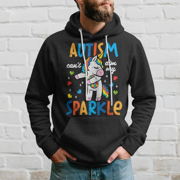 Autism Unicorn Floss Cant Dim My Sparkle Awareness Girls Kid Hoodie Gifts for Him