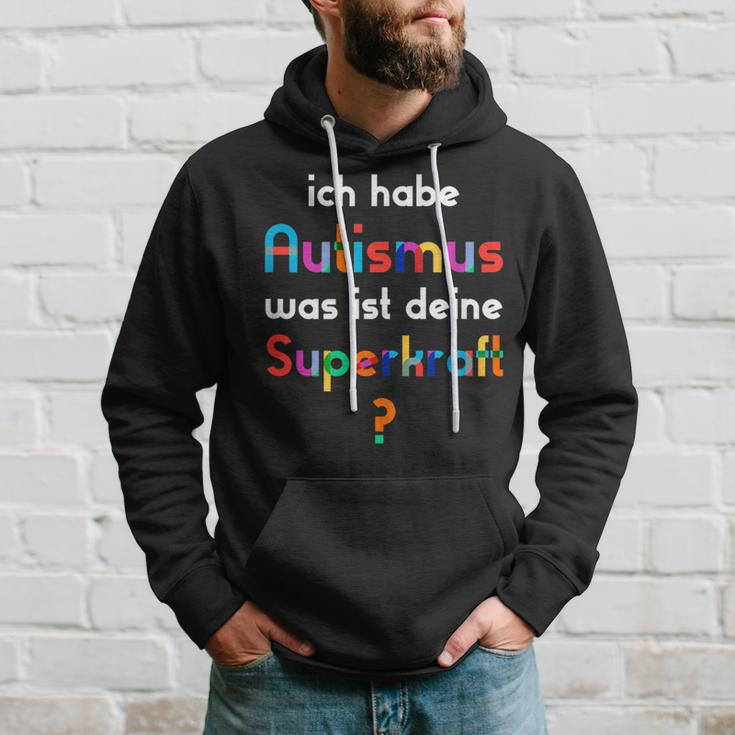 With Autismus Ich Habe Autismus Was Ist Dein Superkraft Kapuzenpullover Geschenke für Ihn