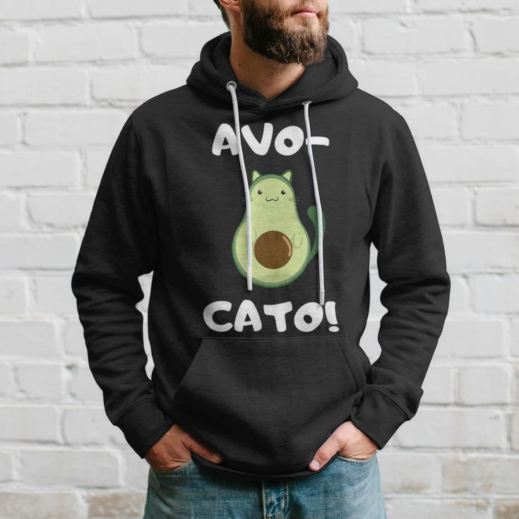 Avo-Cato Cat Avocado Meow Cat Hoodie Geschenke für Ihn
