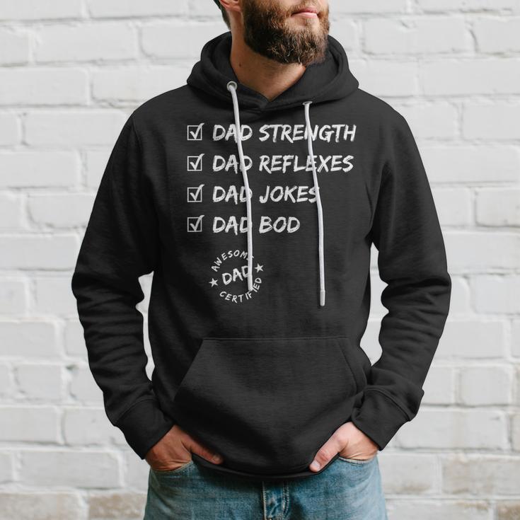 Awesome Dad Dad Bod Dad Jokes Strength Hoodie Gifts for Him