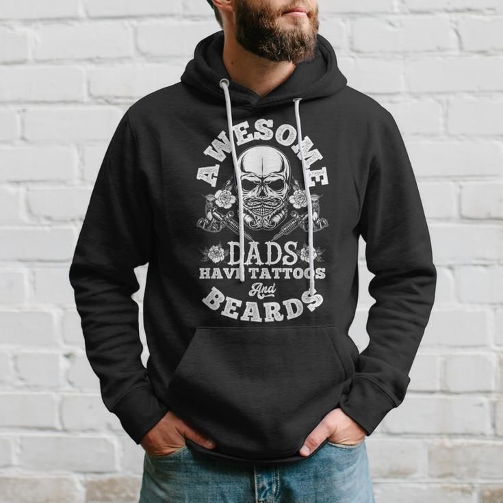 Awesome Dads Have Tattoos And Beards For Dad Hoodie Gifts for Him
