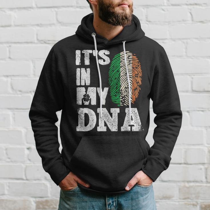 Awesome Ireland It's In My Dna Irish Flag Clover St Paddy's Hoodie Gifts for Him