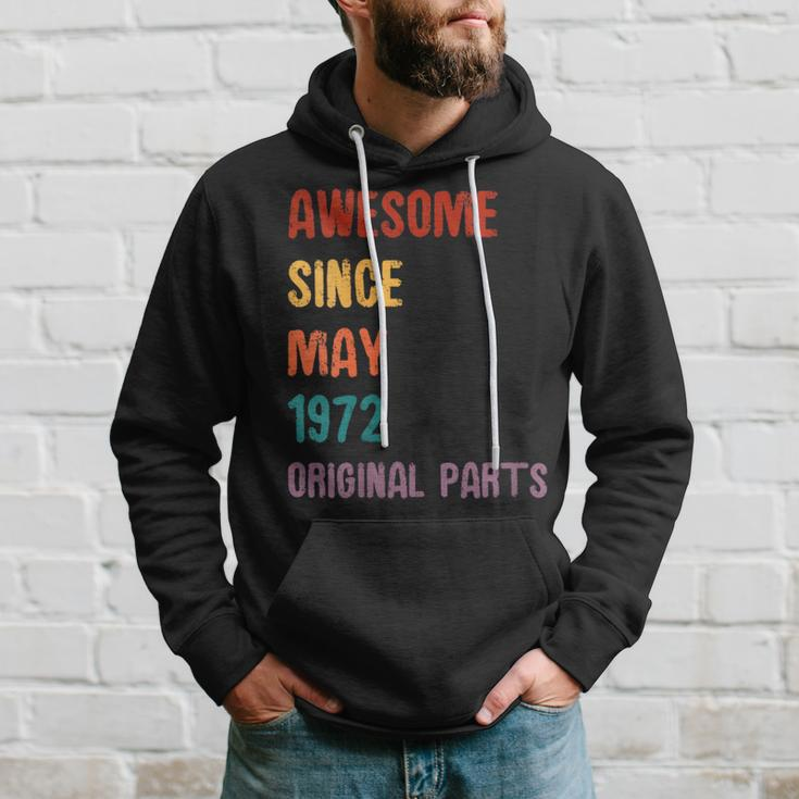 Awesome Since May 1972 Taurus And Gemini Zodiac Hoodie Gifts for Him