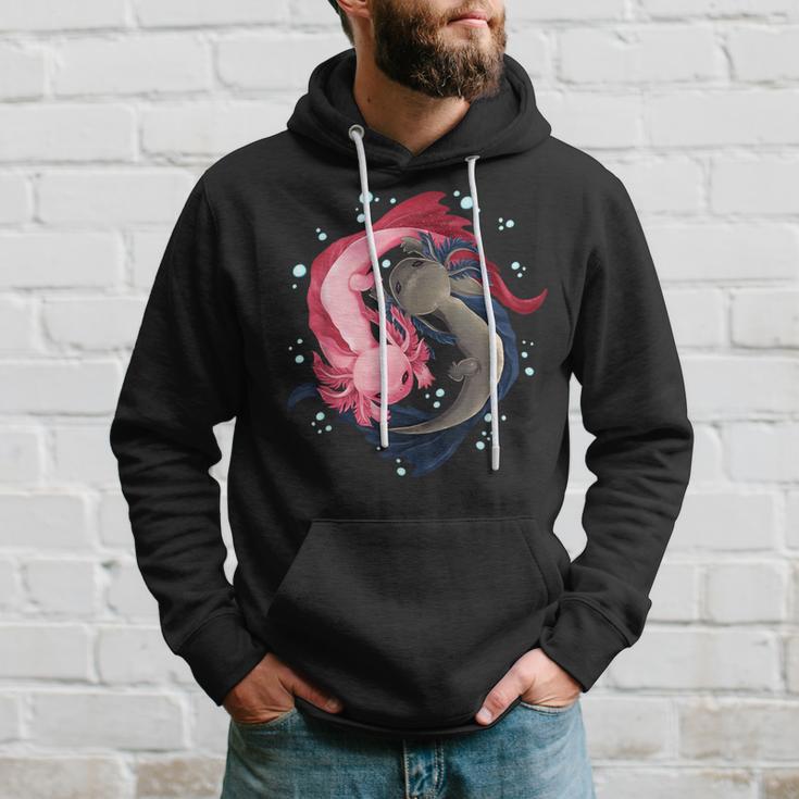 Axolotl Yin Yang Zen Mantra Hoodie Geschenke für Ihn