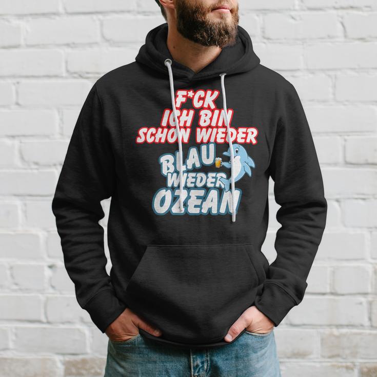 B06 Ich Bin Schon Wieder Blau Wie Der Ozean I Sprüche Sommer Hoodie Geschenke für Ihn