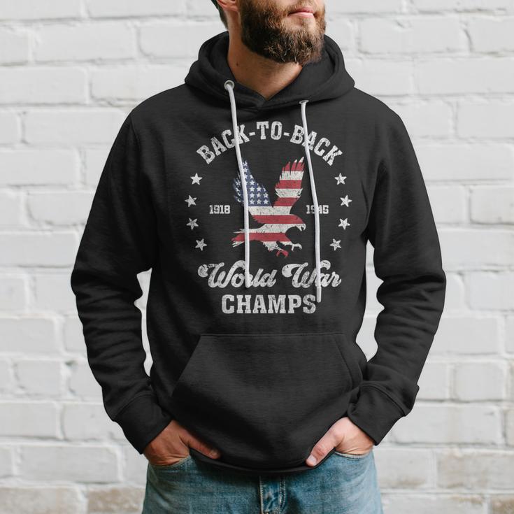 Back-To-Back World War Champs 4Th Of July Hoodie Gifts for Him