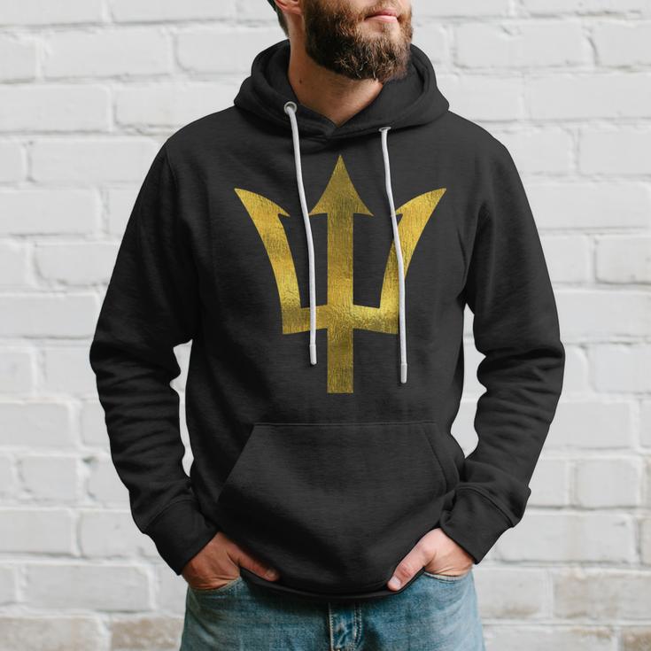 BajanBarbados Est 1966 Gold Trident Hoodie Gifts for Him