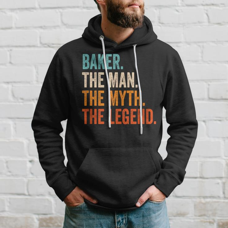 Baker The Man The Myth The Legend First Name Baker Hoodie Gifts for Him