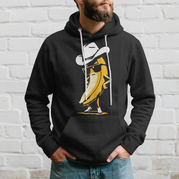 Banana Cowboy Cowgirl Country Western Novelty Banana Hoodie Gifts for Him