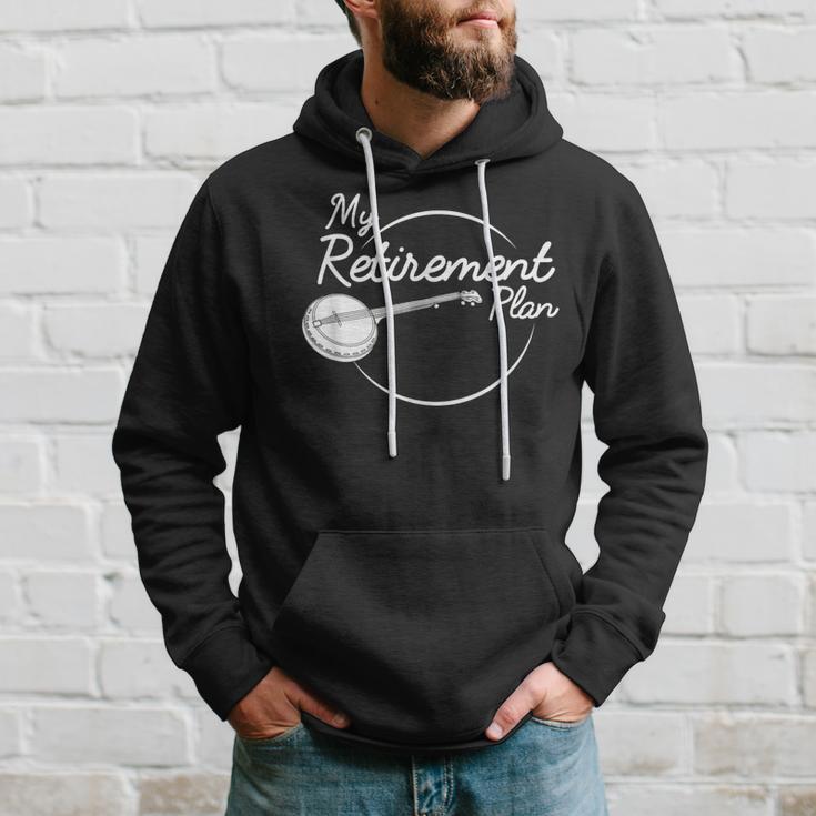 Banjo Retirement Plan Bluegrass Guitar Instrument Hoodie Gifts for Him