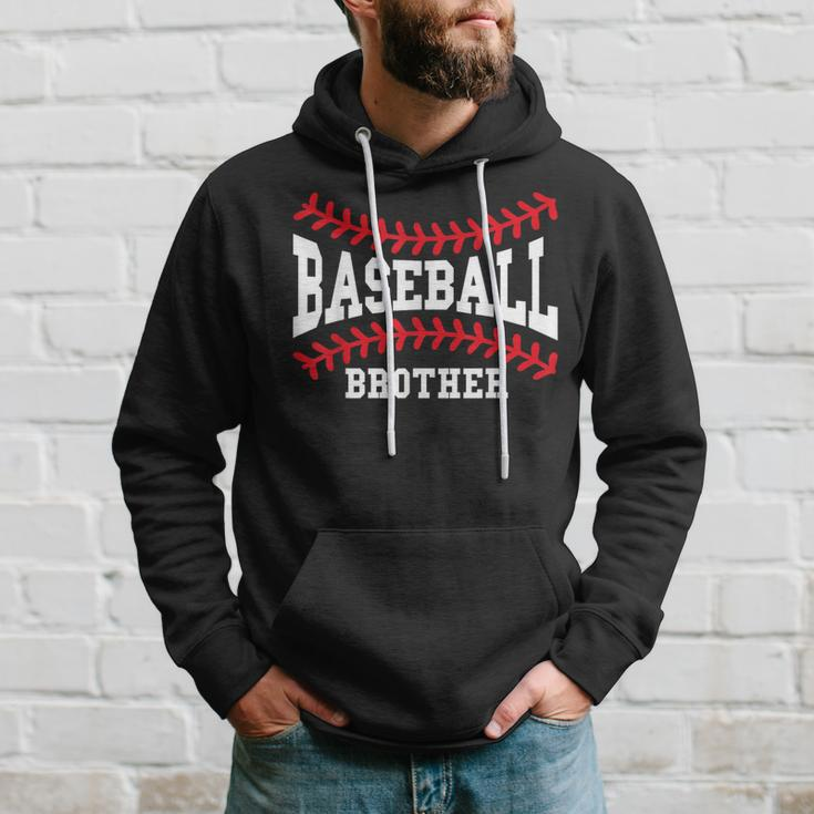 Baseball Brother Laces Little League Big Bro Matching Family Hoodie Gifts for Him