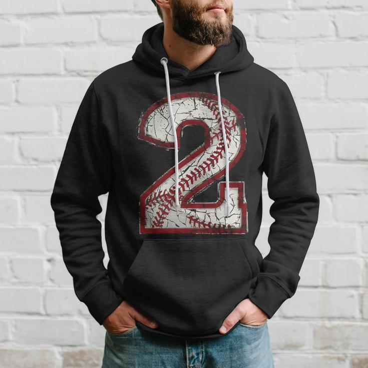 Baseball Jersey Number 2 Vintage Hoodie Gifts for Him