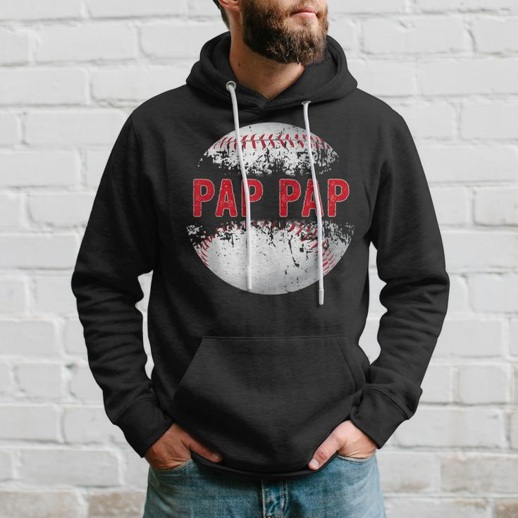 Baseball Softball Lover Ball Pap Pap Father's Day Dad Papa Hoodie Gifts for Him