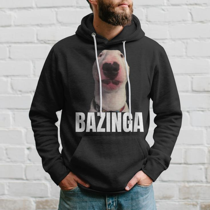 Bazinga Cringe Meme Dog Genz Trendy Nager Slang Hoodie Gifts for Him