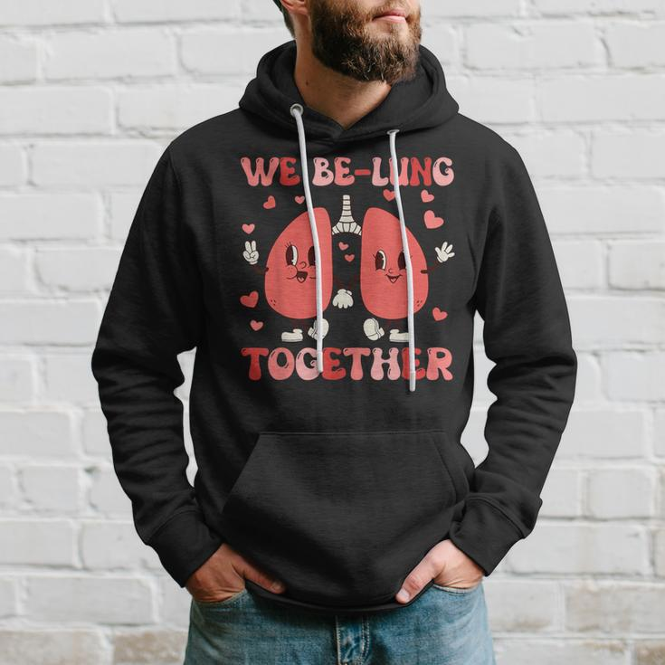 We Be-Lung Together Respiratory Therapist Couples Valentine Hoodie Gifts for Him