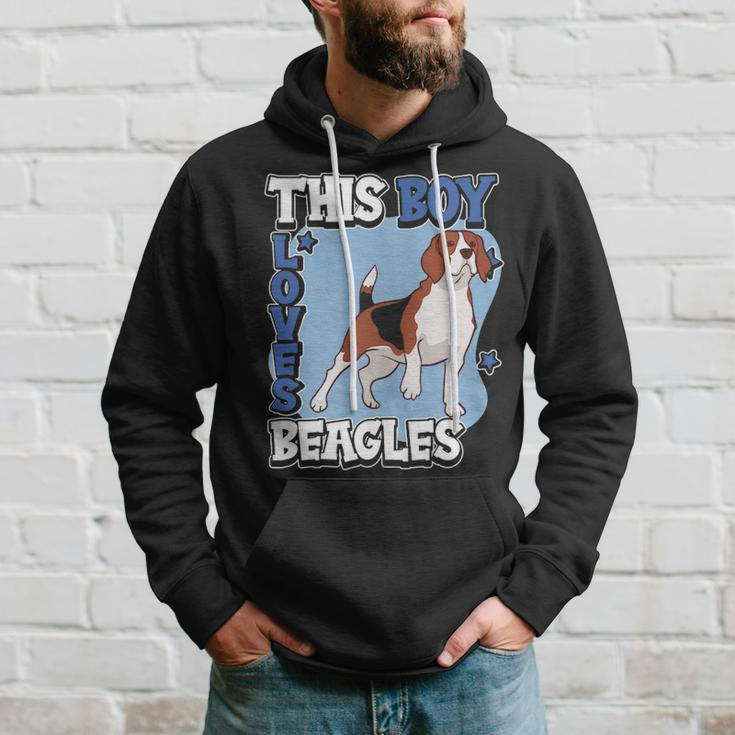 Beagle Quote Dog Owner This Boy Loves Beagles Hoodie Gifts for Him