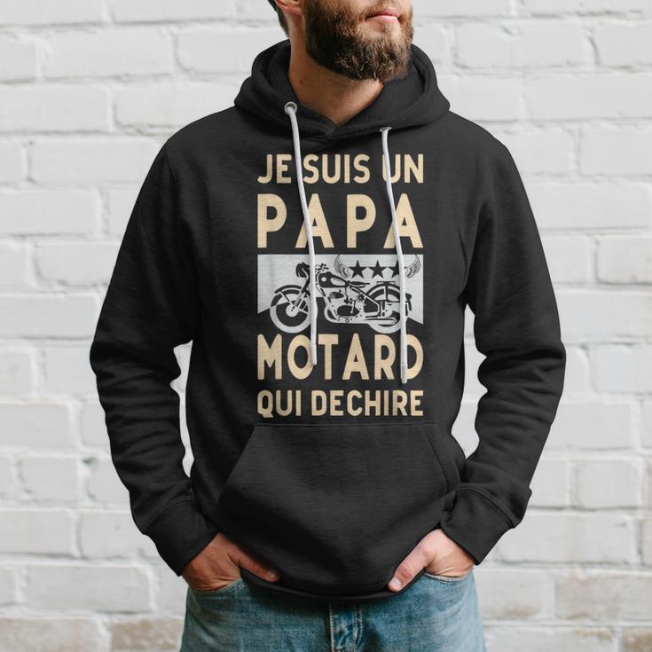 Belle Idea Cadeau Je Suis Un Papa Motard Qui Déchire Kapuzenpullover Geschenke für Ihn