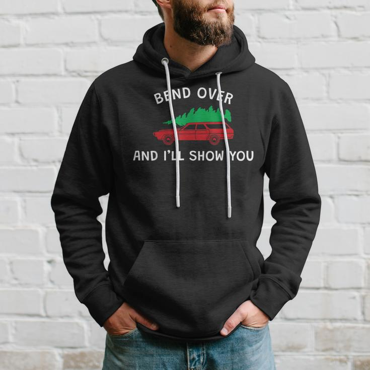 Bend Over And I'll Show You Christmas Couple Matching Family Hoodie Gifts for Him