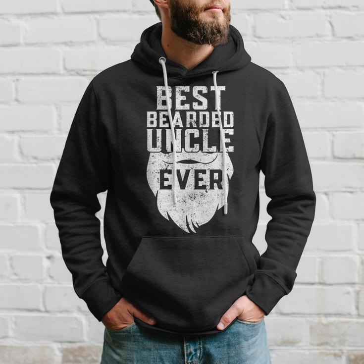 Best Bearded Uncle Ever Father's Day Facial Hair Hoodie Gifts for Him